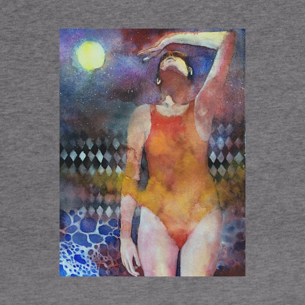 Swimmer by Andreuccetti Art